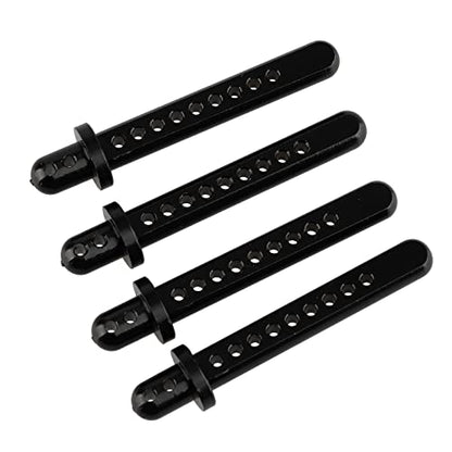 RC Aluminum Body Post Mounts for AXIAL 1:10 SCX10 Upgrade Parts Black Pack of 4