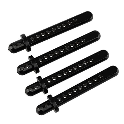 RC Aluminum Body Post Mounts for AXIAL 1:10 SCX10 Upgrade Parts Black Pack of 4
