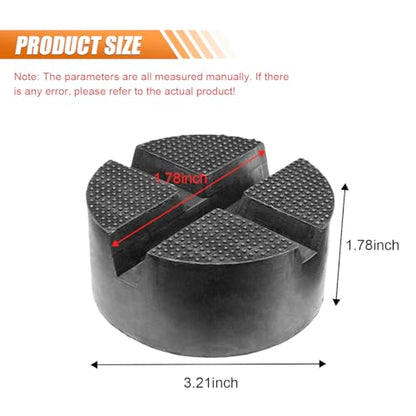 Rubber Cross Slotted Jack Adapter, Disk Frame Rail Protector, Anti Slip Pinch Weld Side Support Block, Car Lift Jack Puck Pad, Universal Vehicle Repair Tool (1PC) - size: 1PC