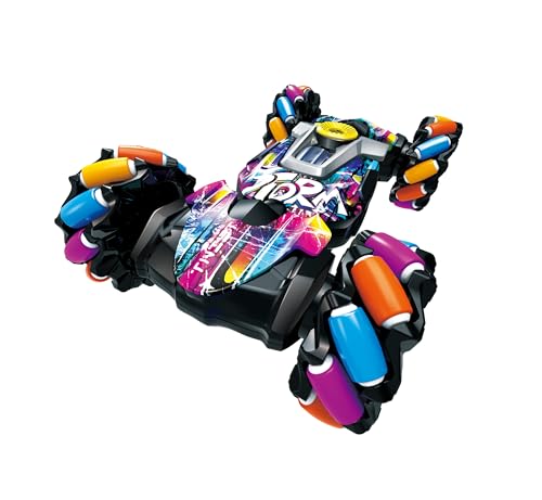 Gesture Sensing RC Stunt Car,Remote Control Car Toys for Ages 5-7-13,with Lights Music Spray,4WD 360° Spins All Terrains Kids Toys RC Cars,3-6 Year Old Boy Birthday Gift & 3-12 Best Gift for Kids - style: fantasy-S