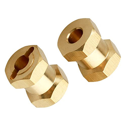 Brass 12mm Wheel Spacer Wheel Hubs Extension Drive Adapter for Axial SCX10 & SCX10 II 1/10 RC Crawler (15mm) - size: 15mm