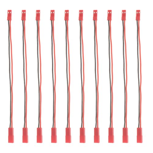 10pcs JST Extension Cable JST Male to Female Connector 22AWG 5.9 Inch RC Motor ESC Conversion Cable Plug Wire Adapter for RC Car Accessories - color: JST Cable-10pcs