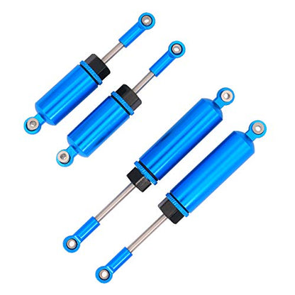 Metal Accessory Front and Rear Shock Absorber Damper Compatible with Wltoys 12428 12423 FY-03 1/12 RC Car RC Car Truck Buggy (Blue)