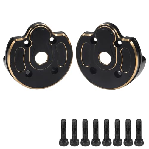 168g Brass Rear Axle CVD Weight Cover Upgrade for 1/10 SCX10 III | Fit SCX10 III Capra, AR45P, UTB10, Vanquish F9 CP44 1.9. Extra weight for crawling grip. Durable brass, easy to install - size: Portal Cover B