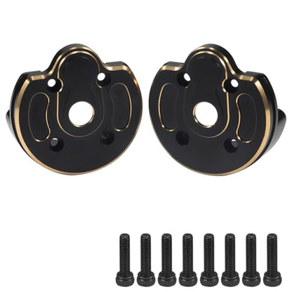 168g Brass Rear Axle CVD Weight Cover Upgrade for 1/10 SCX10 III | Fit SCX10 III Capra, AR45P, UTB10, Vanquish F9 CP44 1.9. Extra weight for crawling grip. Durable brass, easy to install - size: Portal Cover B