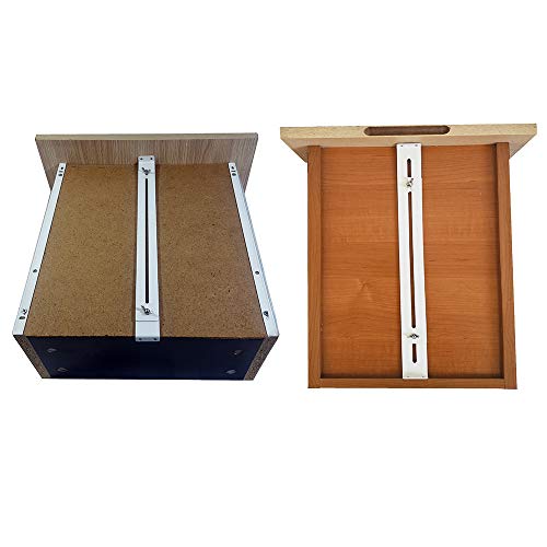 FRMSAET Drawer Repair Kit -Reinforce Drawers Furniture Hardware -4 Pack | Used to Wood /MDF /Chipboard Drawers Reinforcement and Repair , Installation length Slide Adjustable,Steel Cabinet Hardware - size: 4 Pack
