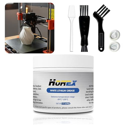 3D Printer Lithium Grease 50g Lubricant Printing Machine Lead Screw Gear Reduce Noise CNC Axis Linear Rail Guide Metal Motor Track for En der 3 5 V3 SE Office Home Accessories Equipment - size: 50g