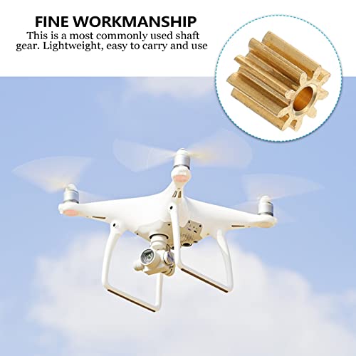 Scicalife 20 Pcs Copper Pinion 10 Tooth Small Modulus Mechanical Gear Set 0.19 in Mini Motor Gears for Diy Models Rc Vehicle Parts Micro Motor Assemblies Science Projects