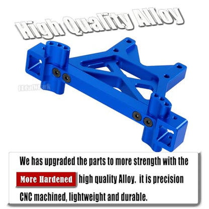 RC Front Rear Shock Tower Shock Mounts Upgrades Part for 1/10 E-MAXX T-Maxx,2PCS Aluminum Shock Tower Shock Hops up,Navy Blue,Replace Part #4917R - color: Navy Blue - (Shock Mounts)