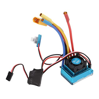 Brushless Motor ESC Waterproof Upgrade Combo for 1/10 RC Car, Compact and Adjustable for Enhanced Performance, Aluminum Alloy + Copper Material