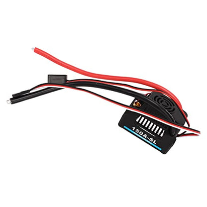 Diydeg 150A Brushless ESC, Electric Speed Controller Compatible with Sensorless Brushless Motors with Multiple Protections, Easy Programming RC ESC for 1/8 RC Car Truck