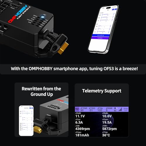 OMPHOBBY M2 EVO MK2 Ready To Fly RC Helicopter Outdoor Dual Brushless Motors Direct-Drive 6CH Remote Control Helicopters for Adults, 3D RC Plane with Remote Control Mini Drone RTF White