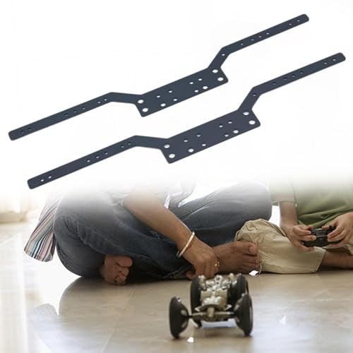 Yiju 2 Pieces Rc Car Chassis Rails Aluminium Alloy Rc Crawler Chassis Frame Rails Convenient Accessories Suitable for Rc Car Assembly Hobby C, Black - color: Black
