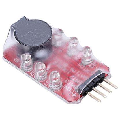 5 Pcs Lithium Battery Voltage Tester Low Voltage Alarm LiPo Checker Sound Light Warning Real Time Detection Buzzer for 2S 3S