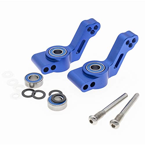 RC Alloy Rear Stub Axle Carriers for Traxxas 1/10 2WD Slash, Stampede, Rustler, Bandit-Replaces Part 3752(Pair) - color: Navy Blue