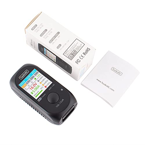 ToolkitRC M4 Pocket 80W 5A Mini Smart Compact Charger Built-in USB-C XT30 XT60 Output Quick Charger for 1-4S Lipo LiHv Life Battery
