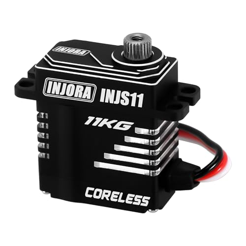 INJORA 11KG High Torque Coreless Servo for 1/18 1/24 RC(Side Wire Exit)