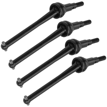 ShareGoo Steel CVD Drive Shaft Dogbone w/Hex Wheel Hubs Hex Adapter Compatible with MJX Hyper Go H14BM 14210 14209 1/14 RC Car (Black) - color: Black