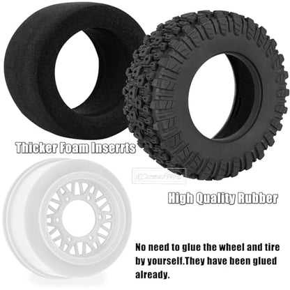 RC Wheels and Tires Truck Tires Short Course Tires for 1/10 Scale Car Arrm a Senton,Slash 2WD 4×4,Axia1,Rc 4wd,Red cat,Plastic Wheels Rubber Tires,4pcs,White - color: White(4pcs)