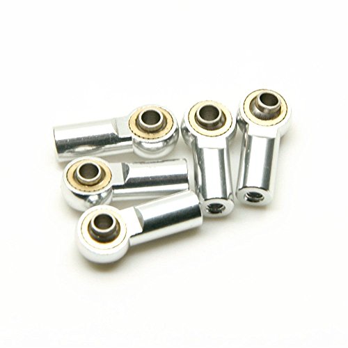 10 Pcs Silver Aluminum M3 Metal Ball Head Holder Tie Link Rod End Joint RC Climbing Marine Crawlers Car For 1:10 D90 SCX10 F350