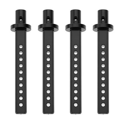 4Pcs RC Car Body Posts Mount Holder Column 1/10 RC Crawler Cars Parts Compatible with Axial SCX10 90046 RC4WD D9 Black - color: Black