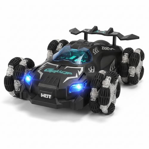 Lateral Drift Remote Control Car 4WD All-Terrain Climbing RC Vehicle, Self-Righting Design for Rough Ground, for Kids Ages 6+ (Single Remote Control)