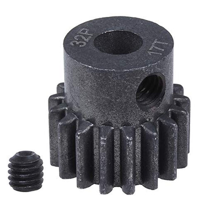 Hobbypark Metal Steel Pinion Gear Set 0.8 Metric 32 Pitch (15T & 17T & 19T),Motor Gears for 1/10 Traxxas Slash 4x4, Rustler VXL, Stampede, Summit, E-Revo Parts