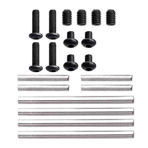 Aluminum Suspension Arms Set Front & Rear for Traxxas 4-Tec 2.0 VXL AWD 1/10 RC Touring Car (Red) - color: Red