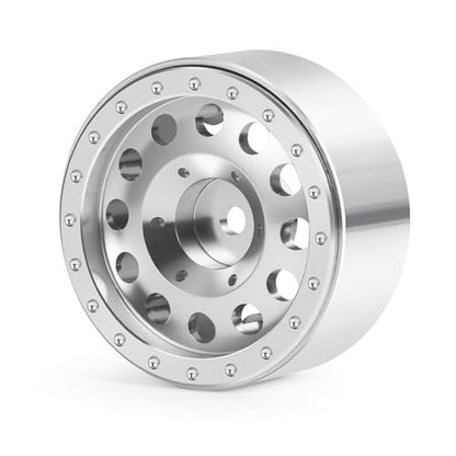MORLORDY 4Pcs 1.3 Beadlock Wheel Rims for SCX24 TRX4M Ascent-18 1/18 1/24 RC Crawler Car Upgrade Part