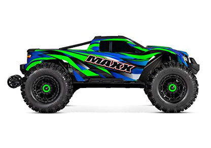 Traxxas Maxx Wide Green 1:10 RC Model Car Monster Truck 4WD RTR 2.4GHz