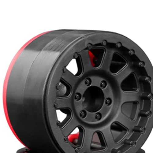 4PCS Plastic 2.2 Inch Beadlock Wheel Rim Wheel Hub 12mm Hex for 1/10 RC Off Road Rock Crawler Car for Axial SCX10 90046 TRX4 Wraith RR10 RBX10 Capra 2.2Inch Tires(10Holes) - color: 10holes