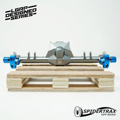 LGRP Little Guy Racing Parts RC Car Truck SCX24 1/24 Spider 9™ Signature Series Rear AXLE Compatible with Comp Frame Kit, Elimator Frame Kit, Ripper Chassis Kit LGS9002