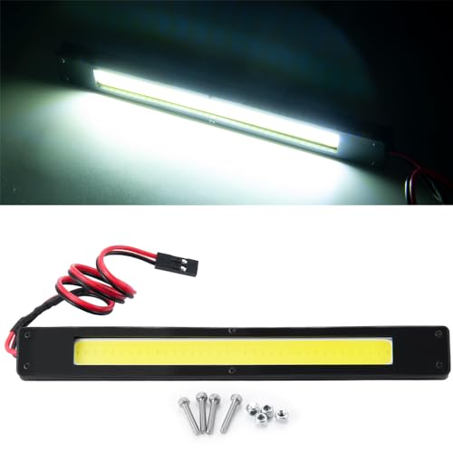 RCLIONS RC Light Bar Roof Rack LED Lamp for TRX4 Defender 1/10th RC Crawler Car Upgrades Parts