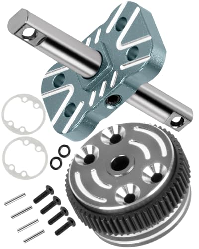 Aluminum Differential Locker Spool Diff Locker Mounts Set Upgrades Part for 1/10 Slash/Rustler/Stampede/Bandit 2WD(VXL),Sealed Differential Case Hops Up.Titanium - color: Titanium(for 1/10)