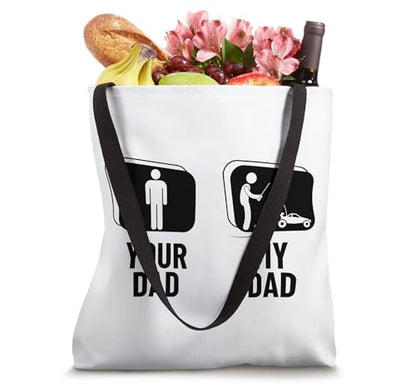 Remote Control Racing Your Dad My Dad Daughter Son RC Cars Tote Bag
