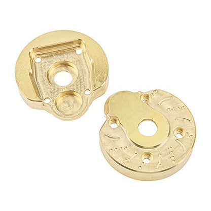 2Pcs ShareGoo Brass Portal Knuckle Steering Portal Axle Cap Drive Housing Compatible with Axial SCX10-III AXI03007 Capra 1.9 UTB AXI03004 1/10 RC Crawler Car