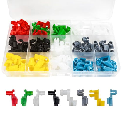 80 PCS Car Door Lock Rod Clips Assortment Kit, Tailgate Lock Pawl Push Retainer Clip with Storage Case, Left & Right Tailgate Handle Rod End Clips for Trucks Pickups SUVs