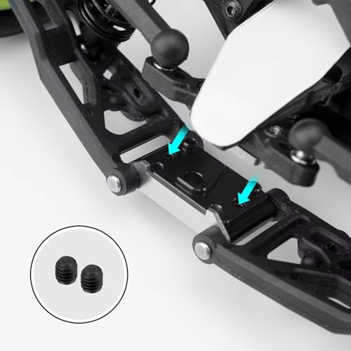 RC Models For Mini-B 2WD 1/16 RC For Buggy Truck Model Upgrade Parts Aluminum Alloy Front Pivot Block Set Arm Mount