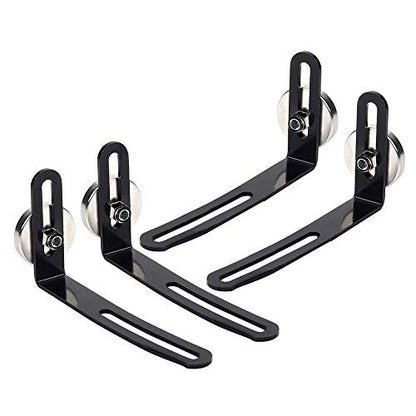 Goolsky 4PCS RC Car Shell Body Mount Metal L-Bracket with Magnet for Traxxas Redcat Axial SCX10 90046 D90 1/10 RC Crawler Car