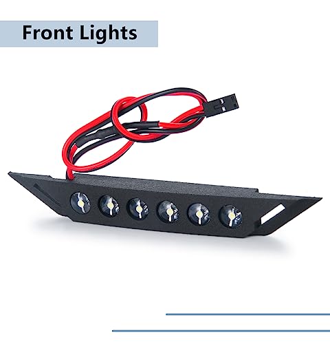MORLORDY RC Front and Rear LED Light Kits Headlight Taillight for 1/10 TRX Slash VXL XL-5 Upgrades 4x4 2WD Truck
