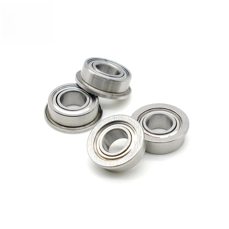 MF105ZZ Flange Bearing 5x10x4 mm ABEC-7 (10 PCS) Miniature Flanged MF105 Z ZZ Ball Bearings - size: MF105ZZ 5x10x4