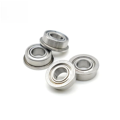 MF105ZZ Flange Bearing 5x10x4 mm ABEC-7 (10 PCS) Miniature Flanged MF105 Z ZZ Ball Bearings - size: MF105ZZ 5x10x4