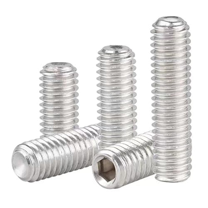 M3-0.5 x 4mm Hex Socket Set Grub Screws,Headless Cup Point,Flat Point Grub Bolt,Internal Hex Drive,304 Stainless Steel,Headless Concave End,Metric External Thread,for Towel Rack Door Knob 100 Pcs - size: M3-0.5 x 4mm(100 Pcs)