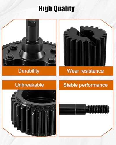 Steel Gearbox Transmission Gear Upgrades Part Fit for 1/10 Slash 2WD(VXL) | for Rustler/Stampede/Bandit 2WD(VXL), RC Metal Steel Gear Set Black