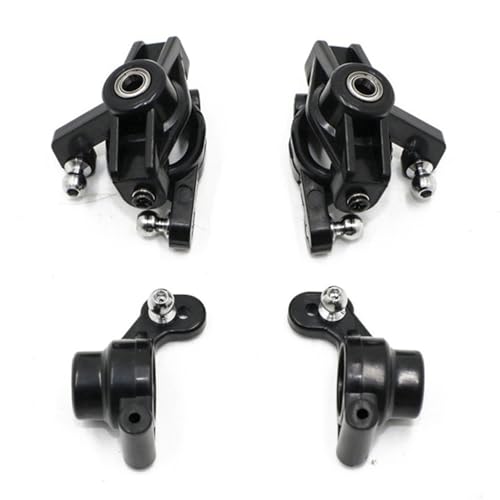 Compatible with Wltoys 144001 144010 124016 124017 124019 RC Car Upgrade Parts Steering Knuckles C-Hub Carrier Rear Hub Set RC Car Accessories