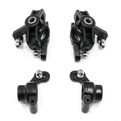 Compatible with Wltoys 144001 144010 124016 124017 124019 RC Car Upgrade Parts Steering Knuckles C-Hub Carrier Rear Hub Set RC Car Accessories