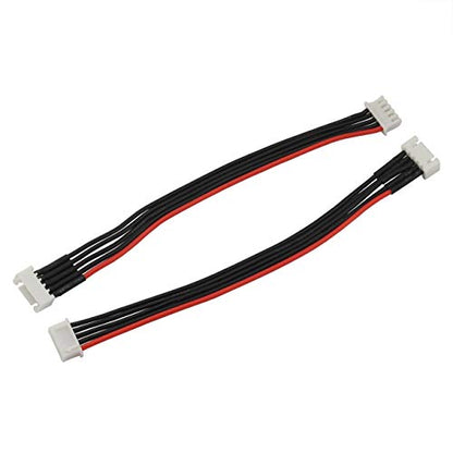 2pcs 15cm JST-XH 4S LiPo Balance Power Cable Connector 22AWG Extended Charging Wire Male Female Plug for RC Drone FPV Quadcopter Rechargeable Lipo Battery Charger DIY - size: 4S