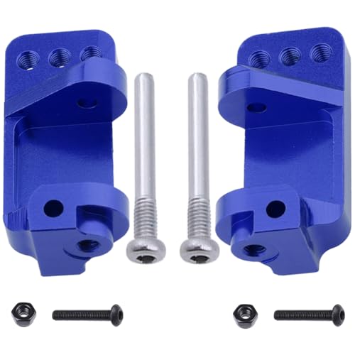 Hobbypark Aluminum Alloy Caster Blocks for RC 1/10 Traxxas 2WD Slash, Stampede, Rustler, Nitro Slash, Replacement of Part 3632 (Navy Blue) - color: Navy Blue