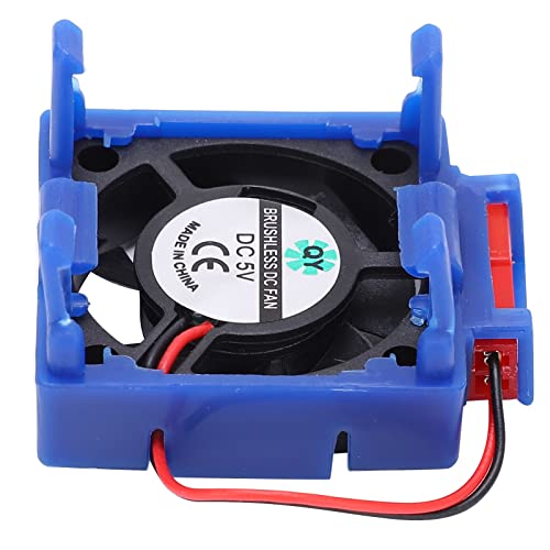 Aramox RC Motor Cooling Fan Plastic ESC Cooling Fan 5 to 7.4V 30 X 30mm for Remote Control Car VXL 3S Slash Bandit with Compact Heatsink Style Design