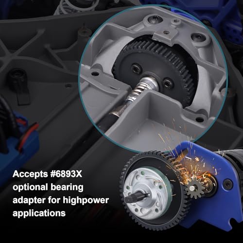 Metal Steel 6878 Differential Gear Slipper Clutch Diff Gear Spur Gear for Traxxas Slash 4X4 / Stampede 4X4 / Rustle 4X4, Replacement of 6878